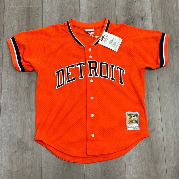 Mitchell & Ness Other - Mitchell & Ness Detroit Tigers Gibson 1993 Orange Mesh Jersey size Large L B30